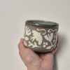 Ceramic sgraffito cup