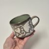 Ceramic sgraffito cup