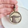 Ceramic whippet pendant