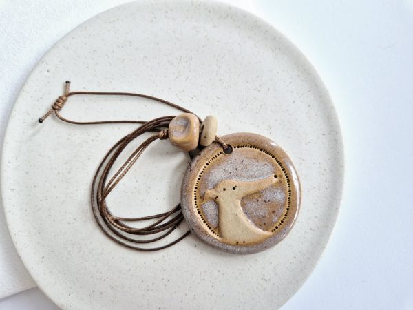 Ceramic sighthound pendant