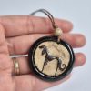 Ceramic saluki pendant