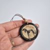 Ceramic saluki pendant