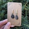 Elegant black earrings