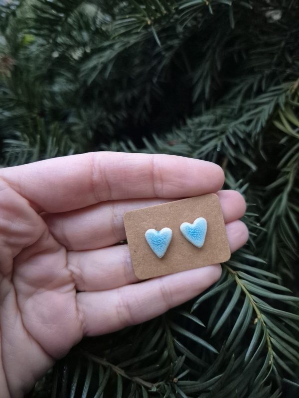 Ceramic stud earrings