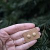 Ceramic stud earrings