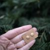 Ceramic stud earrings