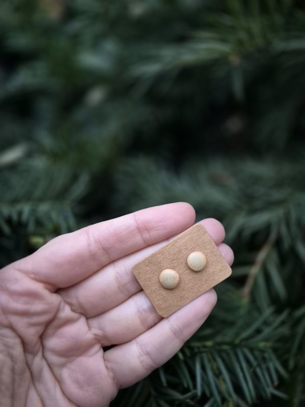 Ceramic stud earrings