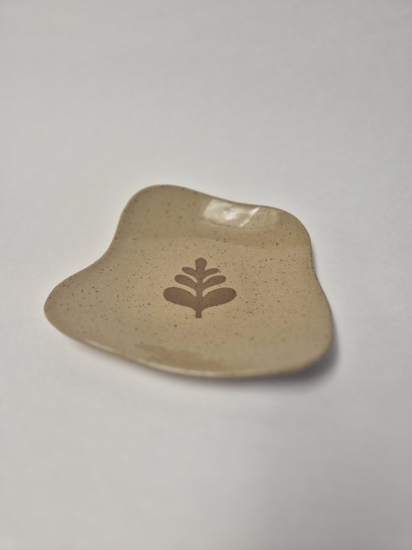 Ceramic floral plate