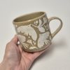 Ceramic sgraffito mug