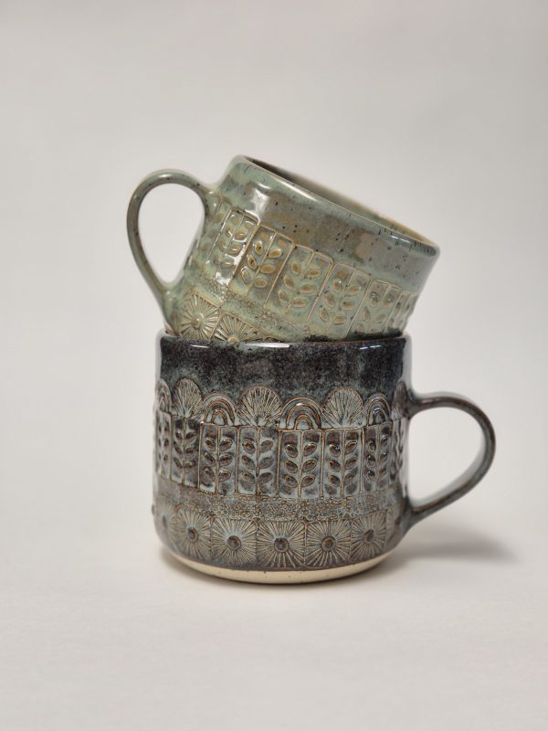 Rustic ceramic tea mug