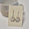 Ceramic star earrings