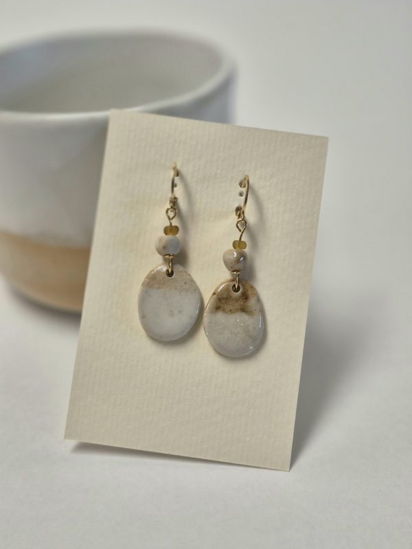 Contemporary ceramic earrings