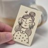 Ceramic stud earrings