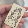 Ceramic stud earrings pink