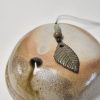 Ceramic leaf pendant