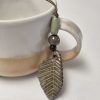 Ceramic leaf pendant