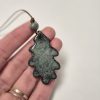 Ceramic oak leaf pendant