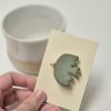 Ceramic brooch bird