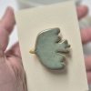 Ceramic brooch bird