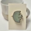 Ceramic brooch bird