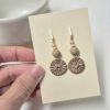 Ceramic floral earrings