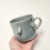 Ceramic tea mug in blue